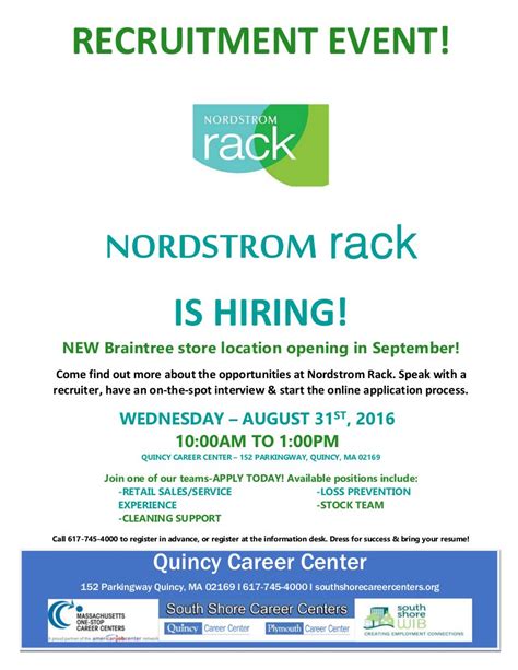 11 <strong>Nordstrom jobs</strong> available <strong>in San Bernardino, CA</strong> on <strong>Indeed. . Nordstrom rack apply for job